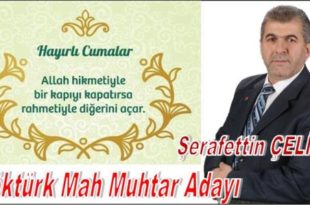 Şerafettin ÇELİK, Göktürk Mahallesi Muhtar Adayı